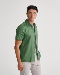 Leyton French Linen Short Sleeve Shirt MENS SHIRTS