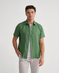 Leyton French Linen Short Sleeve Shirt MENS SHIRTS