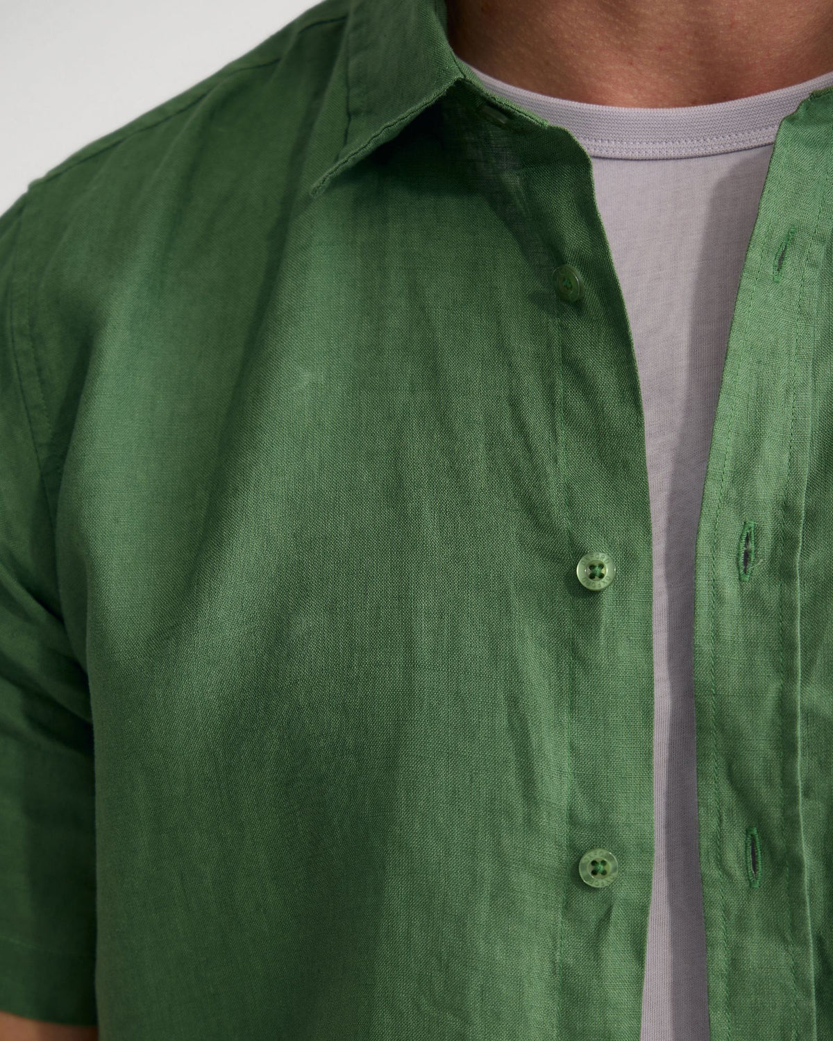 Leyton French Linen Short Sleeve Shirt MENS SHIRTS