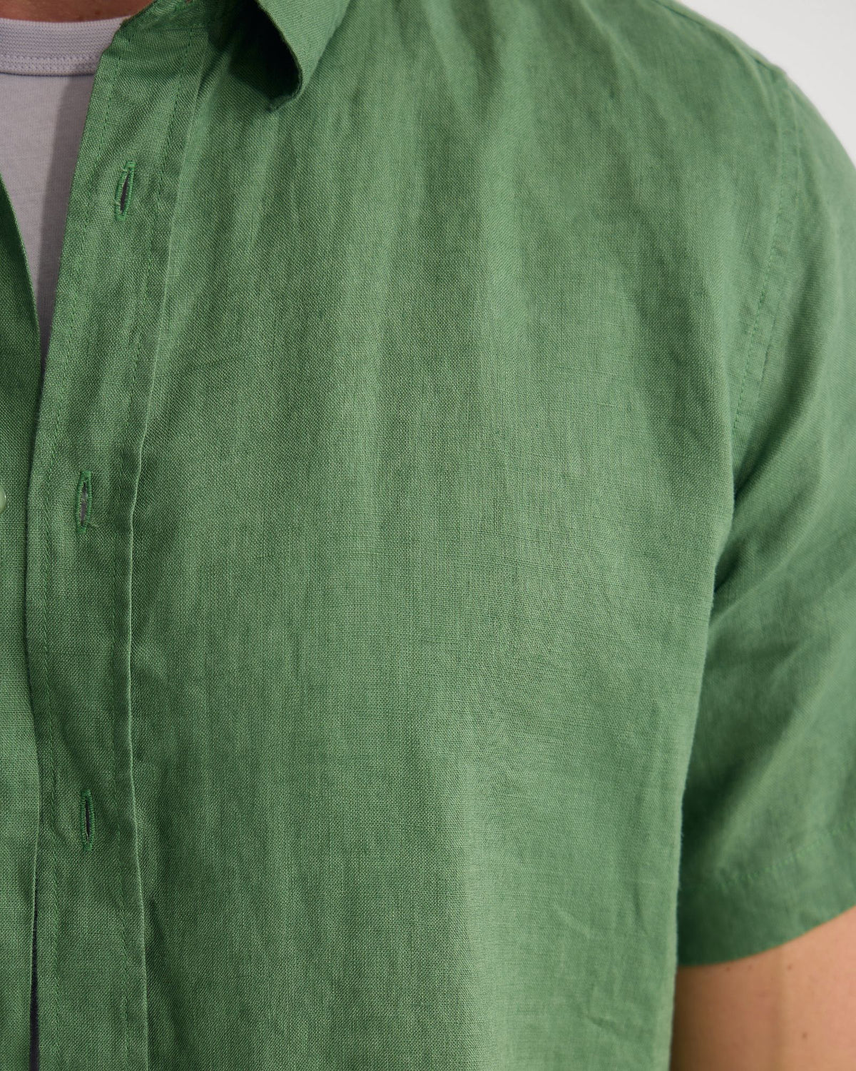 Leyton French Linen Short Sleeve Shirt MENS SHIRTS