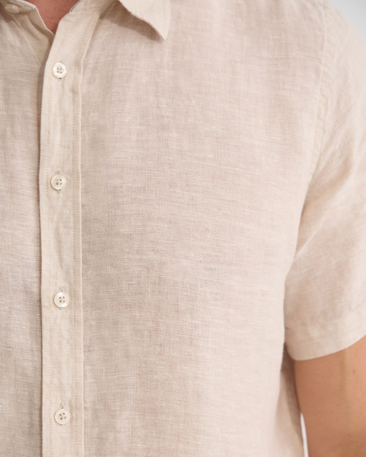 Leyton Organic Linen Shirt - Short Sleeve MENS SHIRTS