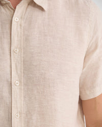 Leyton Organic Linen Shirt - Short Sleeve MENS SHIRTS