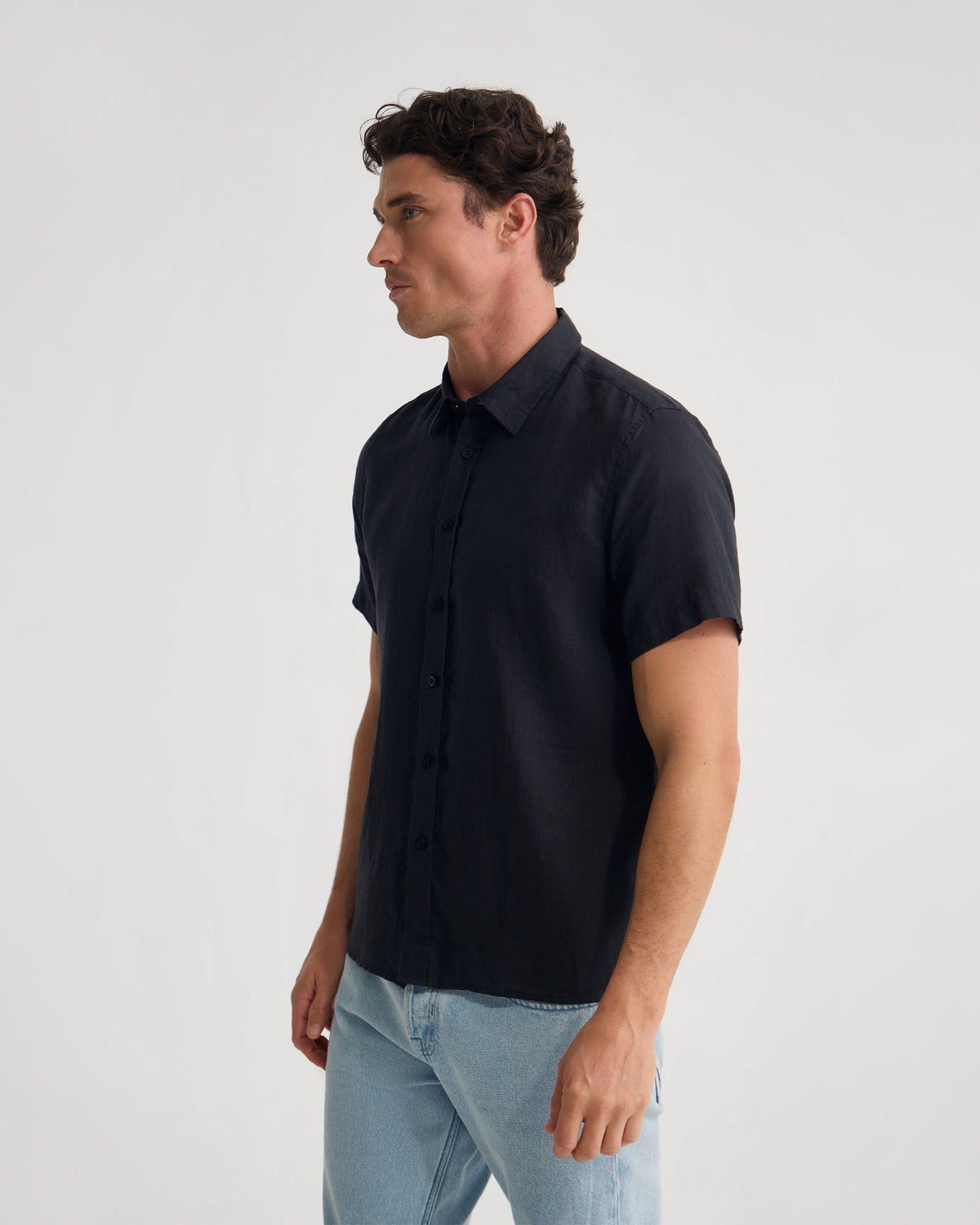 Leyton Organic Linen Shirt - Short Sleeve MENS SHIRTS