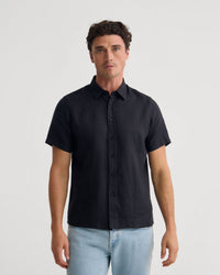 Leyton Organic Linen Shirt - Short Sleeve MENS SHIRTS