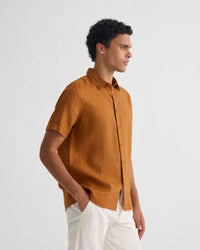 Leyton French Linen Short Sleeve Shirt MENS SHIRTS