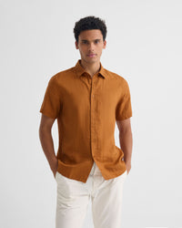 Leyton French Linen Short Sleeve Shirt MENS SHIRTS