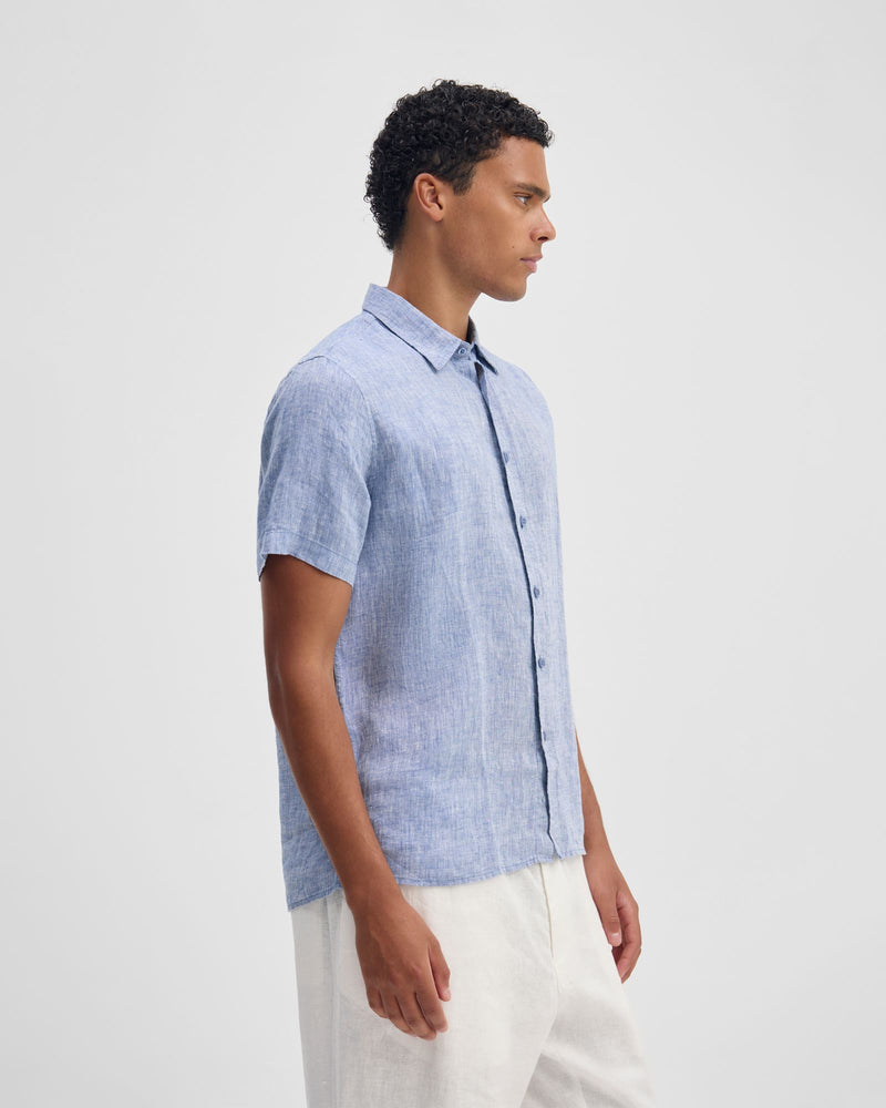 Leyton French Linen Short Sleeve Shirt