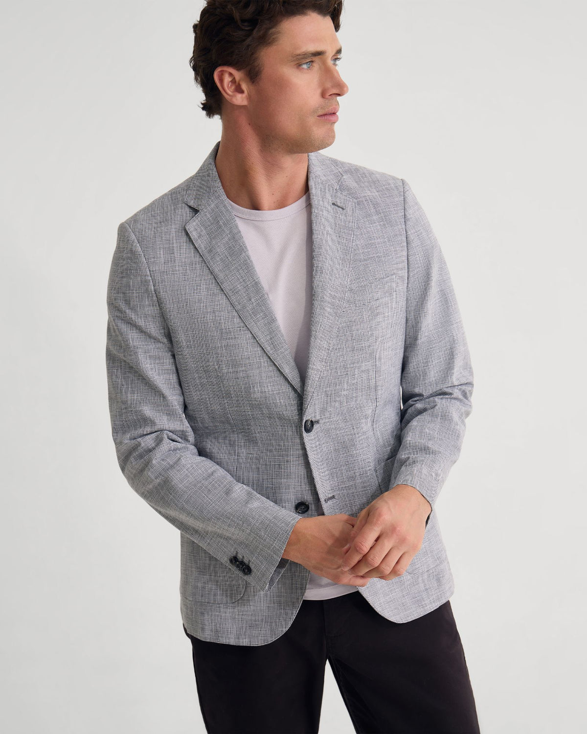 Milton Mini Check Blazer MENS JACKETS AND COATS