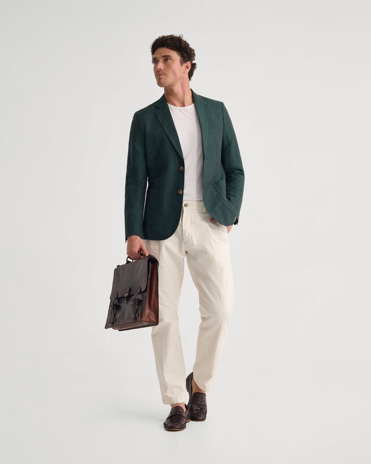 Milton Linen Blend Blazer MENS JACKETS AND COATS
