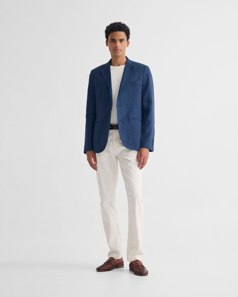 3 Button Linen Milton Blazer MENS JACKETS AND COATS