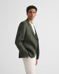 3 Button Linen Milton Blazer MENS JACKETS AND COATS