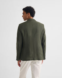 3 Button Linen Milton Blazer MENS JACKETS AND COATS