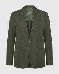 3 Button Linen Milton Blazer MENS JACKETS AND COATS
