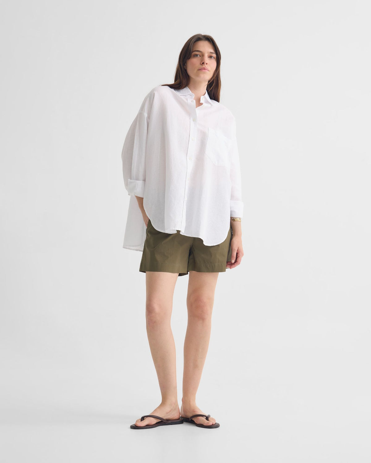Erika Washed Casual Linen Shirt
