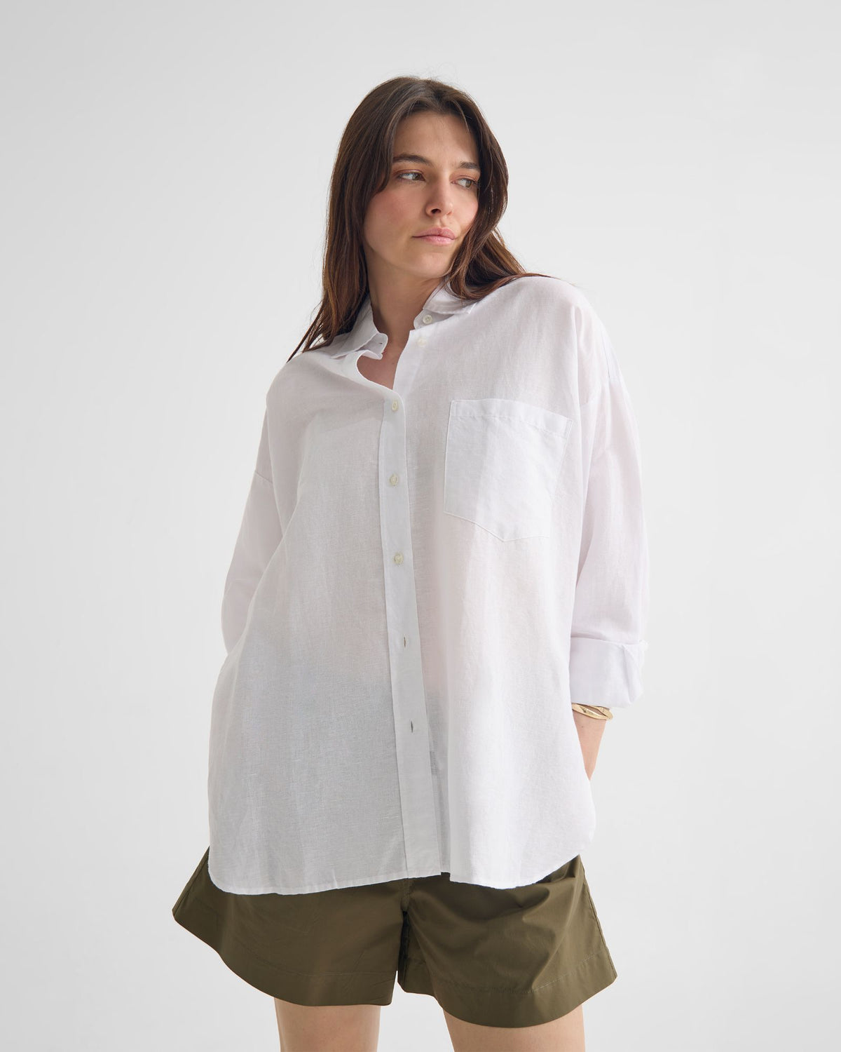 Erika Washed Casual Linen Shirt