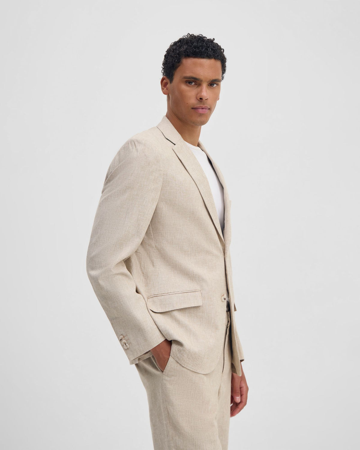 Milton Linen Blend Blazer MENS JACKETS AND COATS