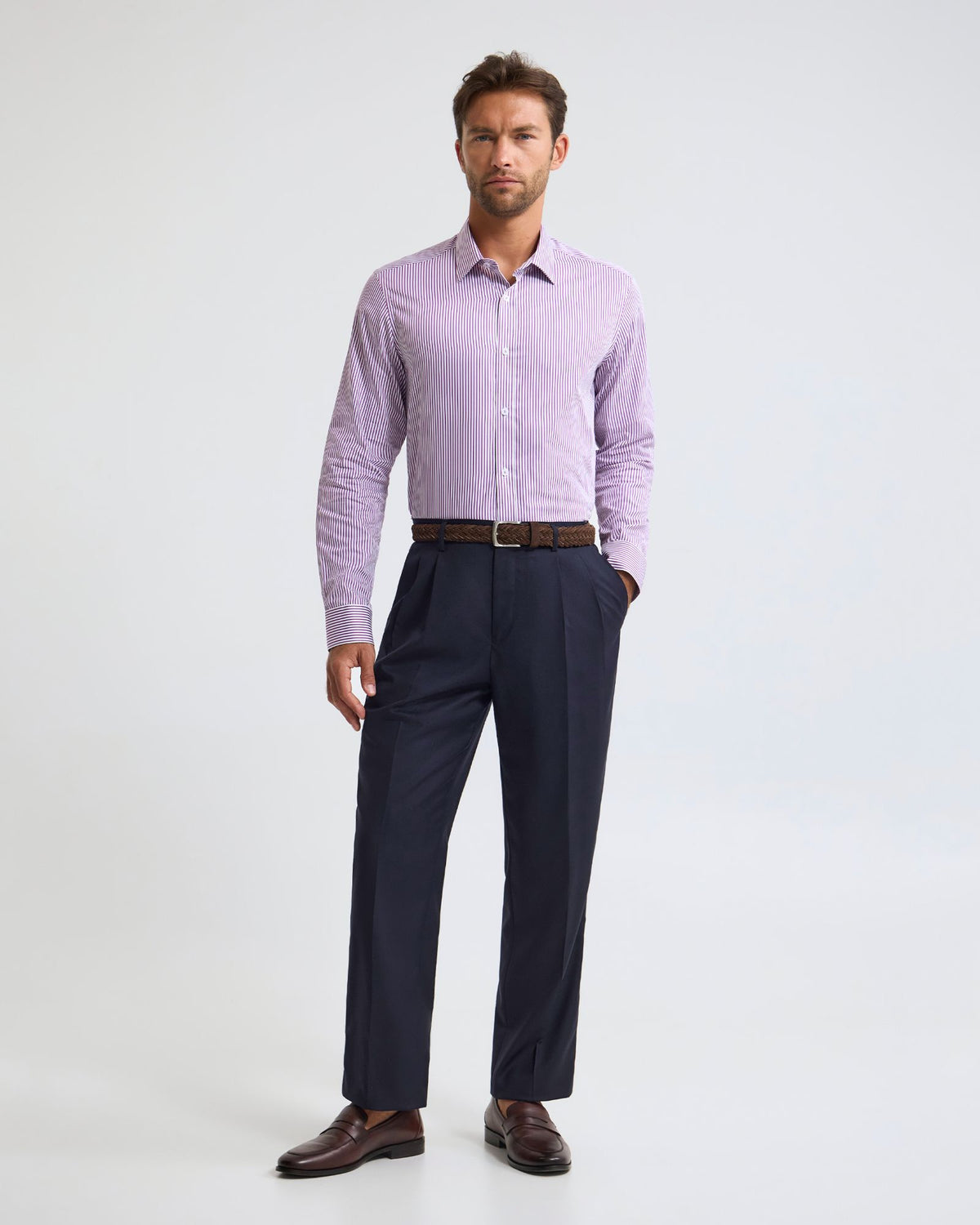 Beckton Stripe Slim Fit Luxury Shirt MENS SHIRTS