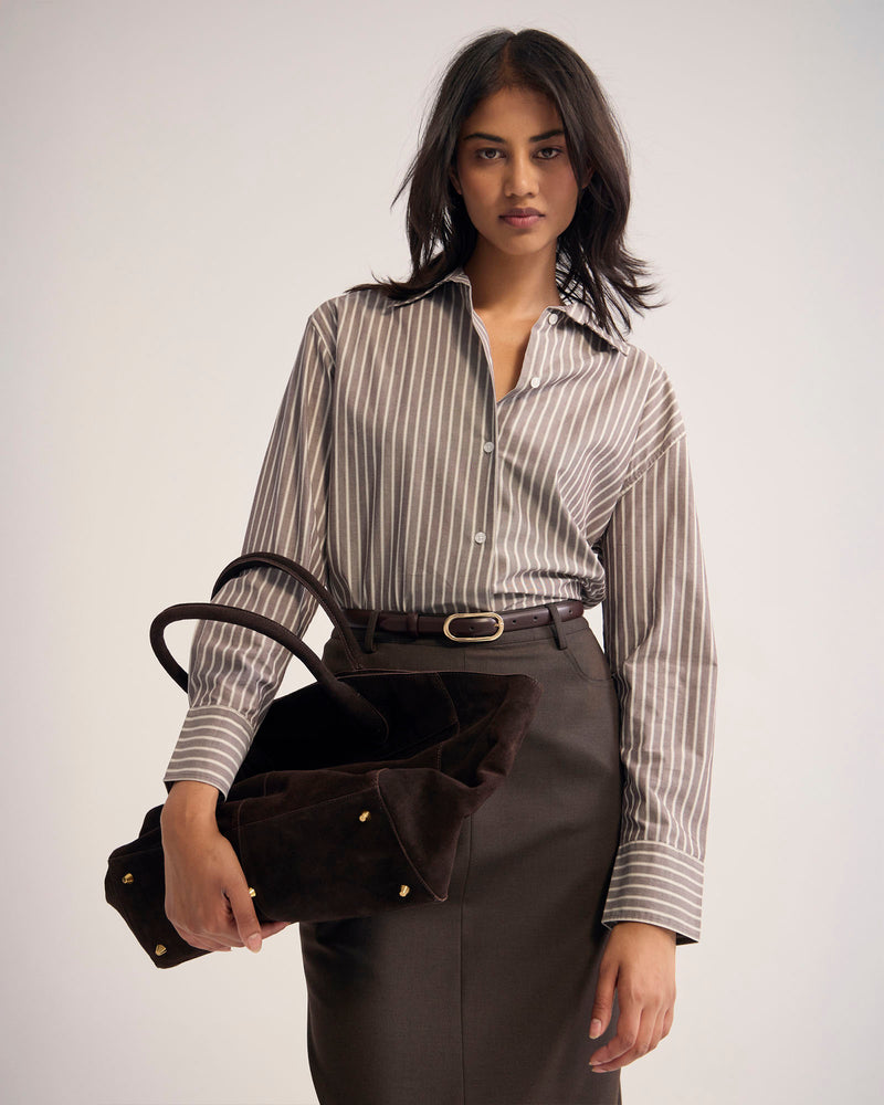 Hailey Striped Euro Fabric Shirt WOMENS SHIRTS