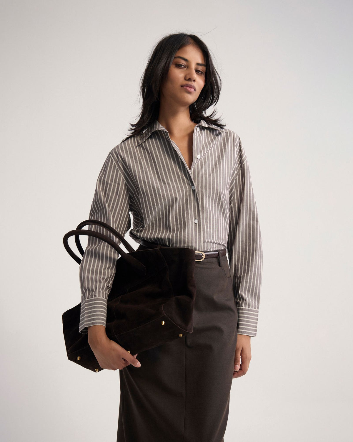 Hailey Striped Euro Fabric Shirt WOMENS SHIRTS