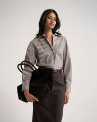 Hailey Striped Euro Fabric Shirt WOMENS SHIRTS