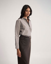 Hailey Striped Euro Fabric Shirt WOMENS SHIRTS