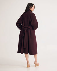 Edi Checked Funnel Collar Coat WOMENS SUITS JKTS COATS