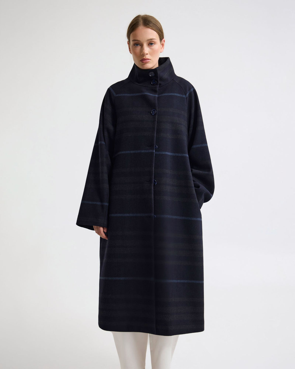 Edi Wool Funnel Collar Coat