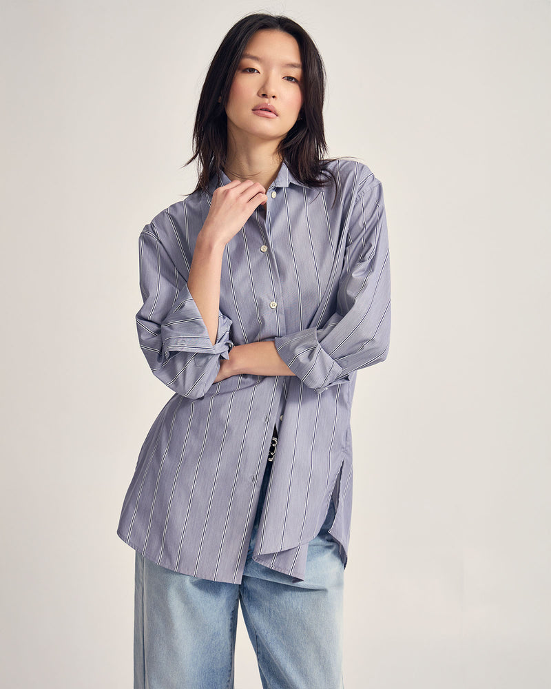 Hailey Stripe Oversized Shirt WOMENS SHIRTS