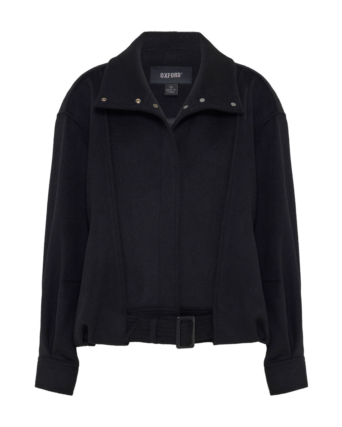 Emma Wool Blend Funnel Trim Jacket - Available ~ 1-2 weeks WOMENS SUITS JKTS COATS