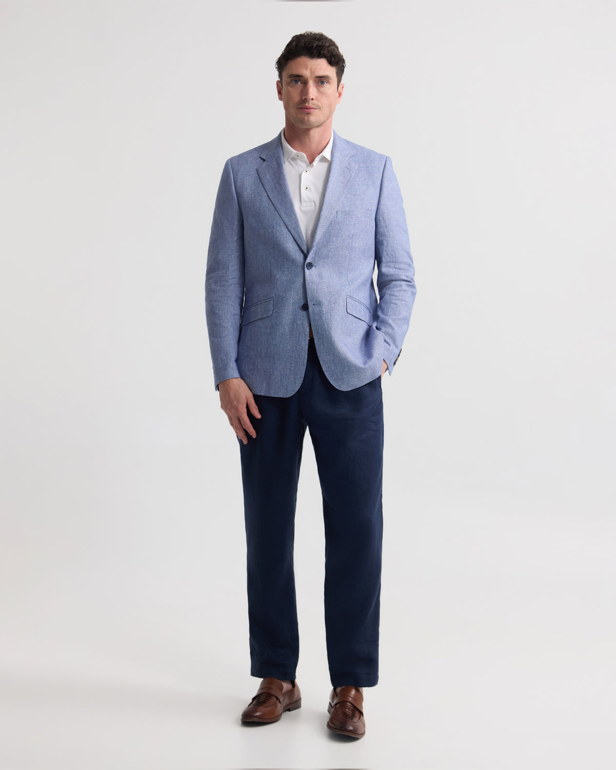 Blake Linen And Cotton Blazer MENS JACKETS AND COATS