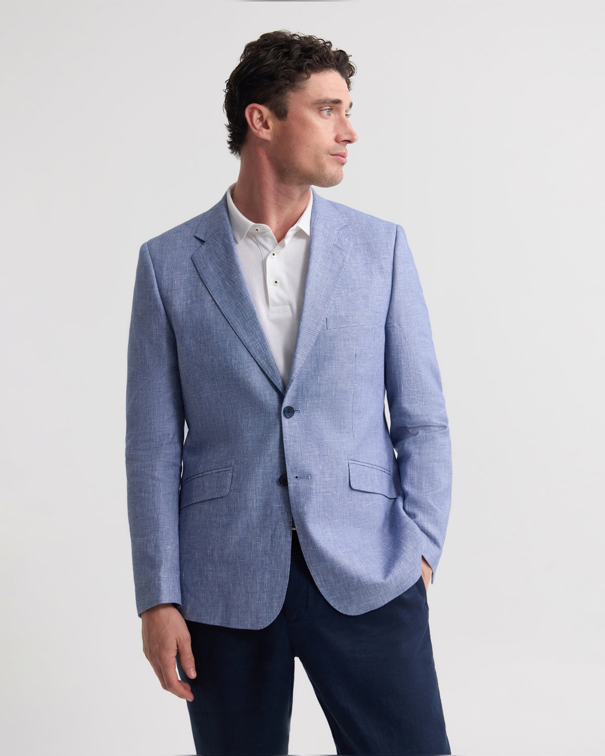 Blake Linen And Cotton Blazer MENS JACKETS AND COATS