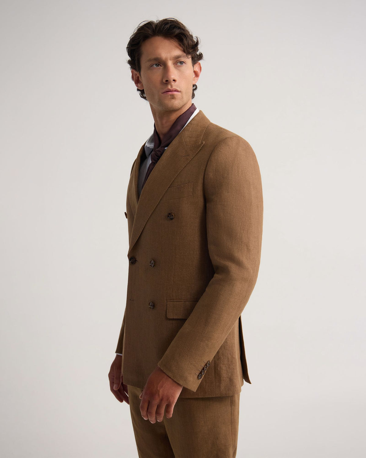 Hardy Double Breasted Linen Jacket MENS JACKETS AND COATS
