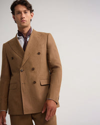 Hardy Double Breasted Linen Jacket MENS JACKETS AND COATS