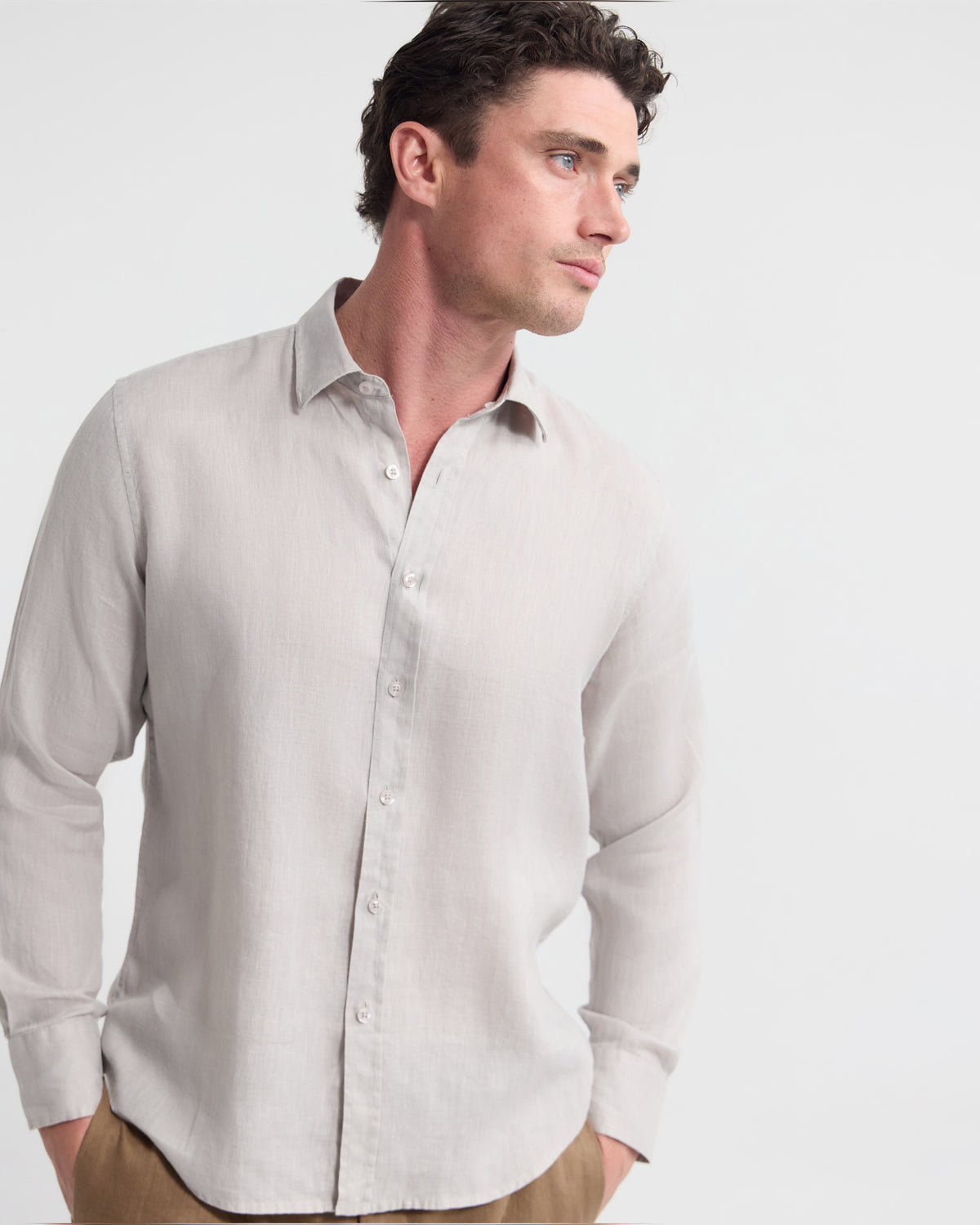 Cooper Ls French Linen Shirt MENS SHIRTS