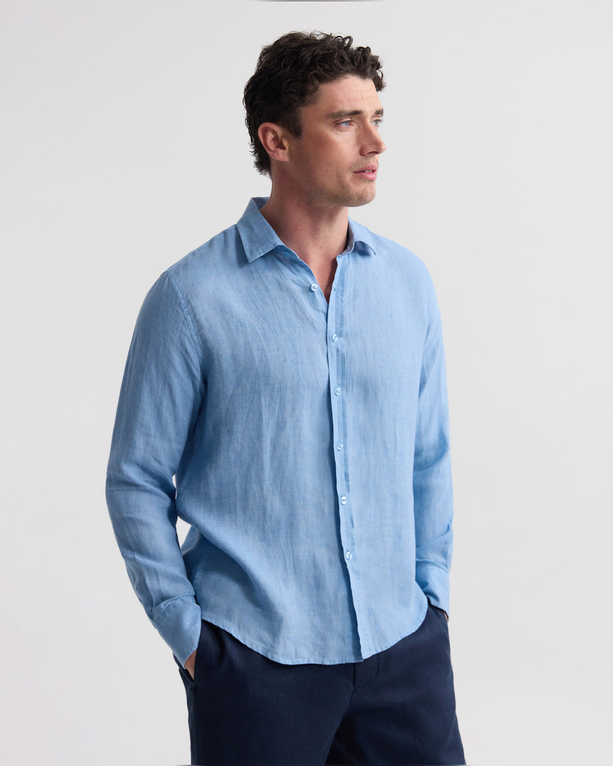 Cooper Ls Delave Linen Shirt MENS SHIRTS