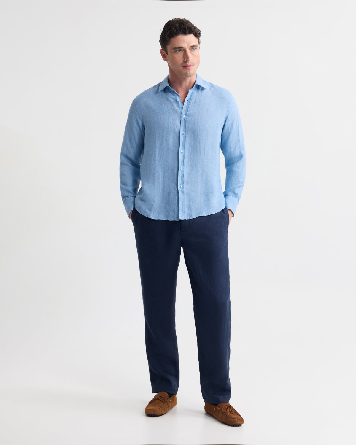 Cooper Ls Delave Linen Shirt MENS SHIRTS