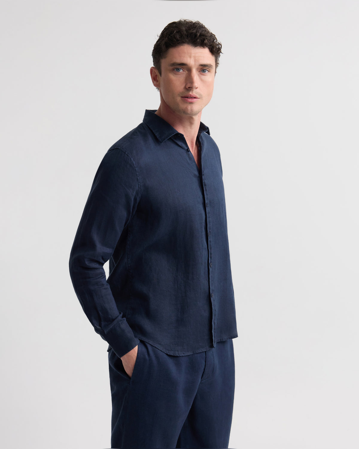 Cooper Ls French Linen Shirt MENS SHIRTS