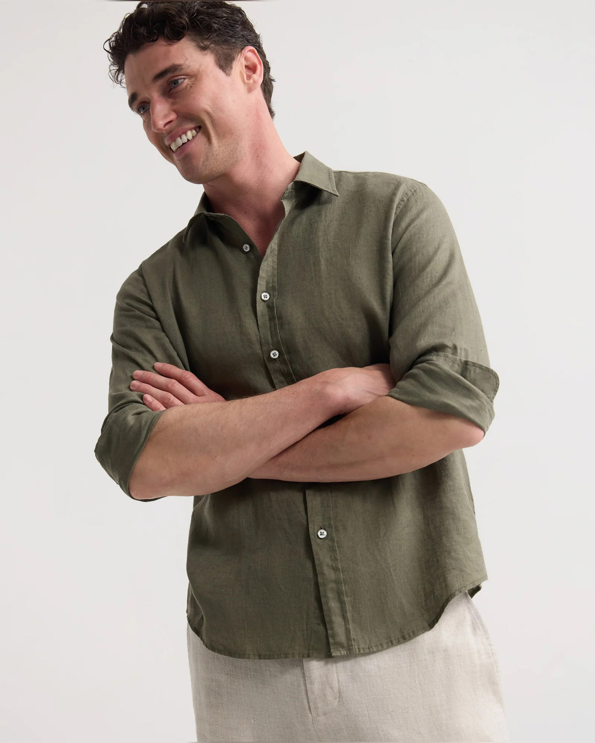Cooper Ls French Linen Shirt