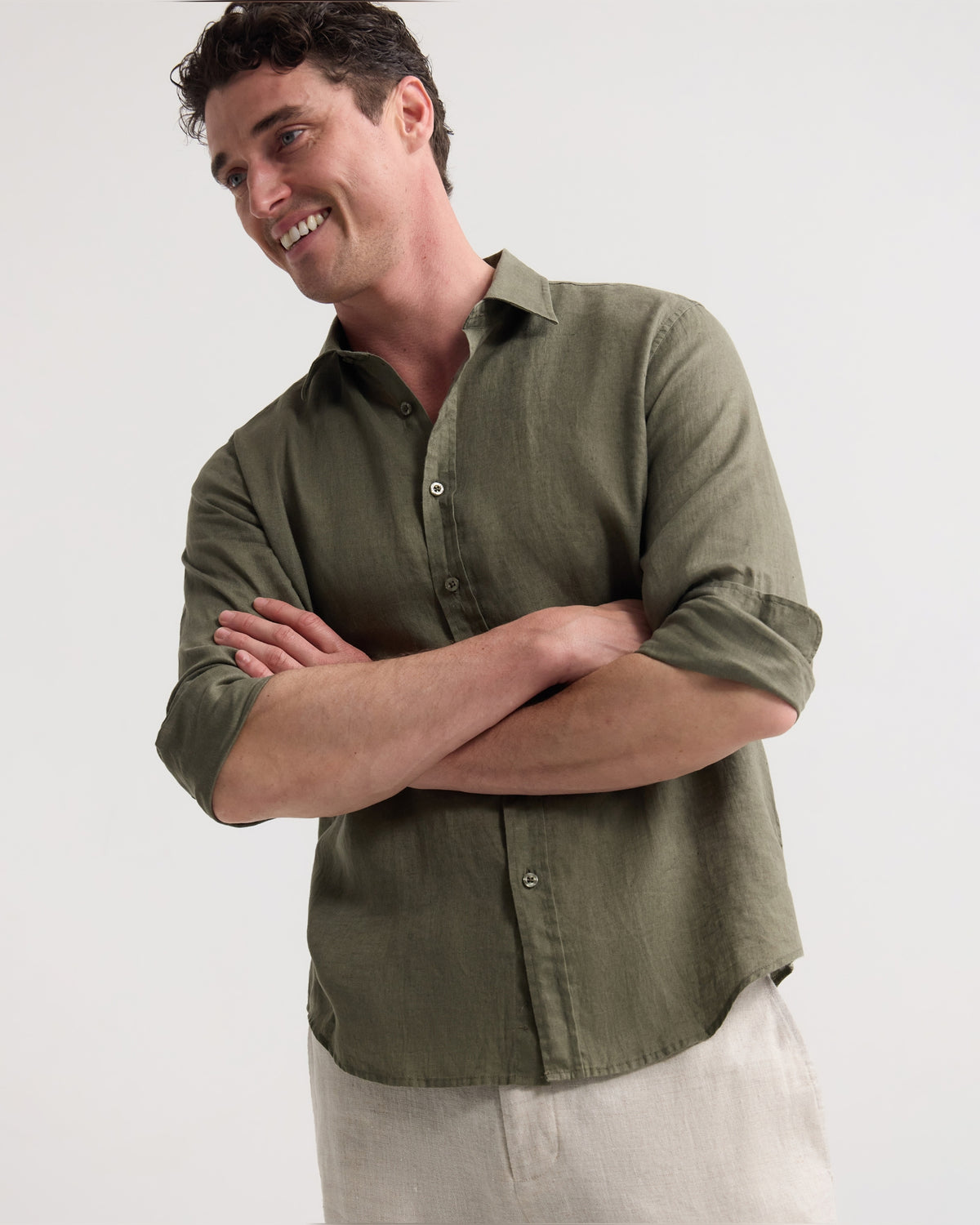 Cooper Ls French Linen Shirt MENS SHIRTS