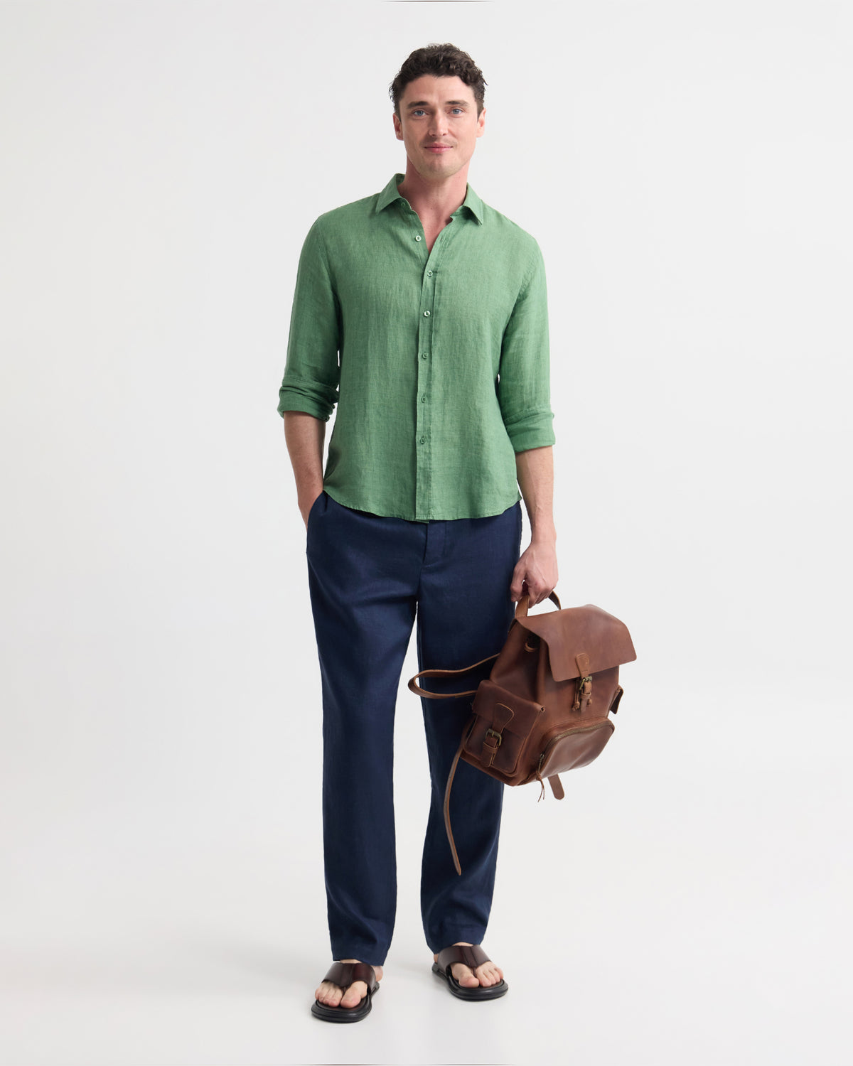 Cooper Ls Delave Linen Shirt MENS SHIRTS