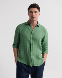 Cooper Ls Delave Linen Shirt MENS SHIRTS