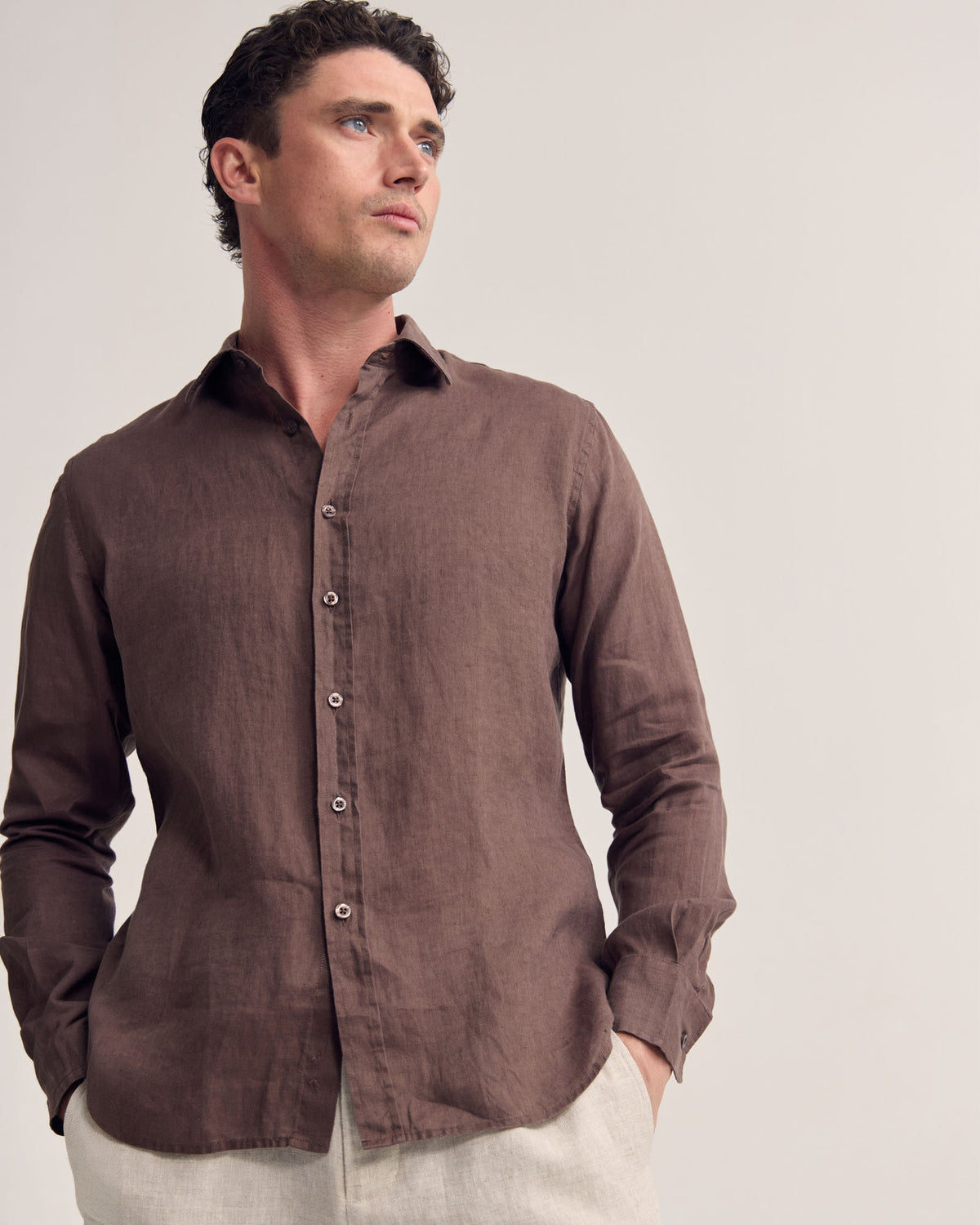Cooper Ls French Linen Shirt MENS SHIRTS