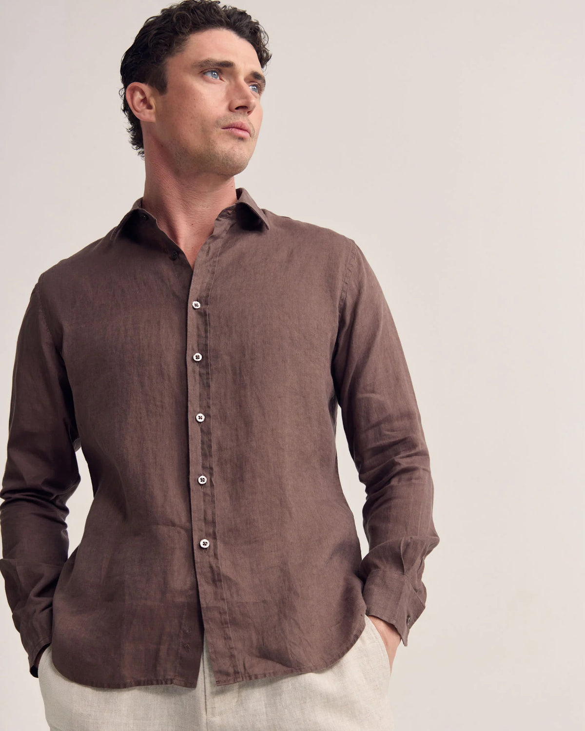 Cooper Ls French Linen Shirt