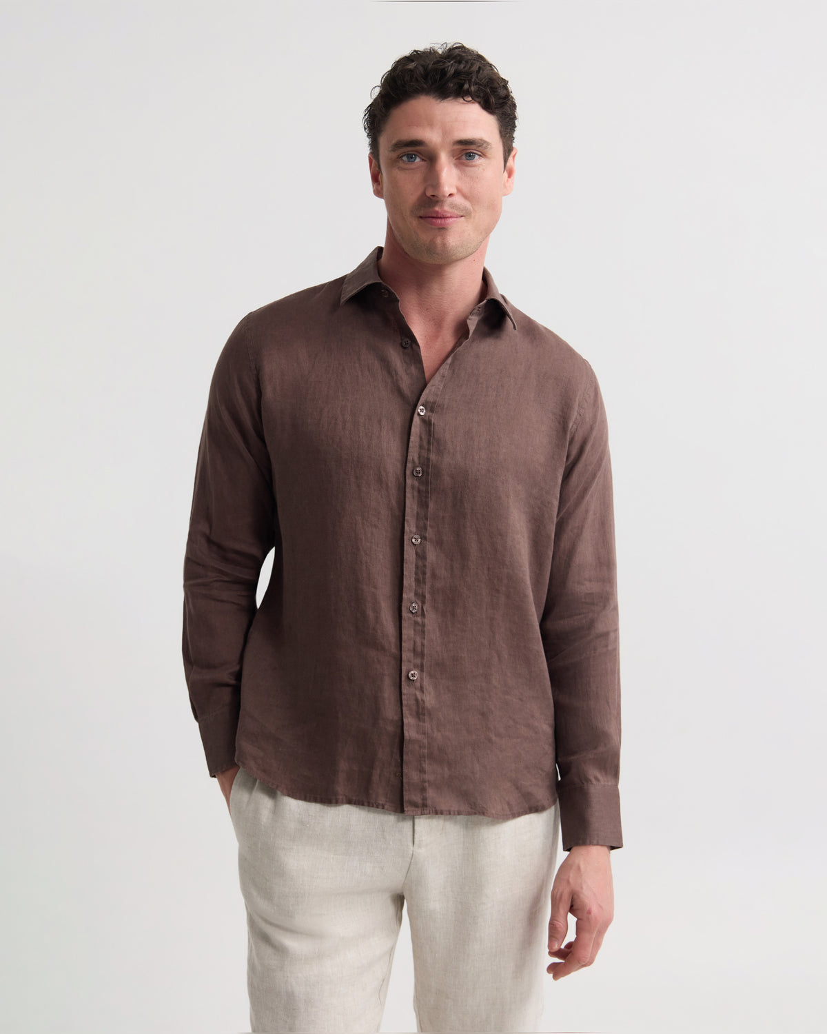 Cooper Ls French Linen Shirt MENS SHIRTS