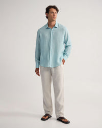 Cooper Ls Delave Linen Shirt MENS SHIRTS