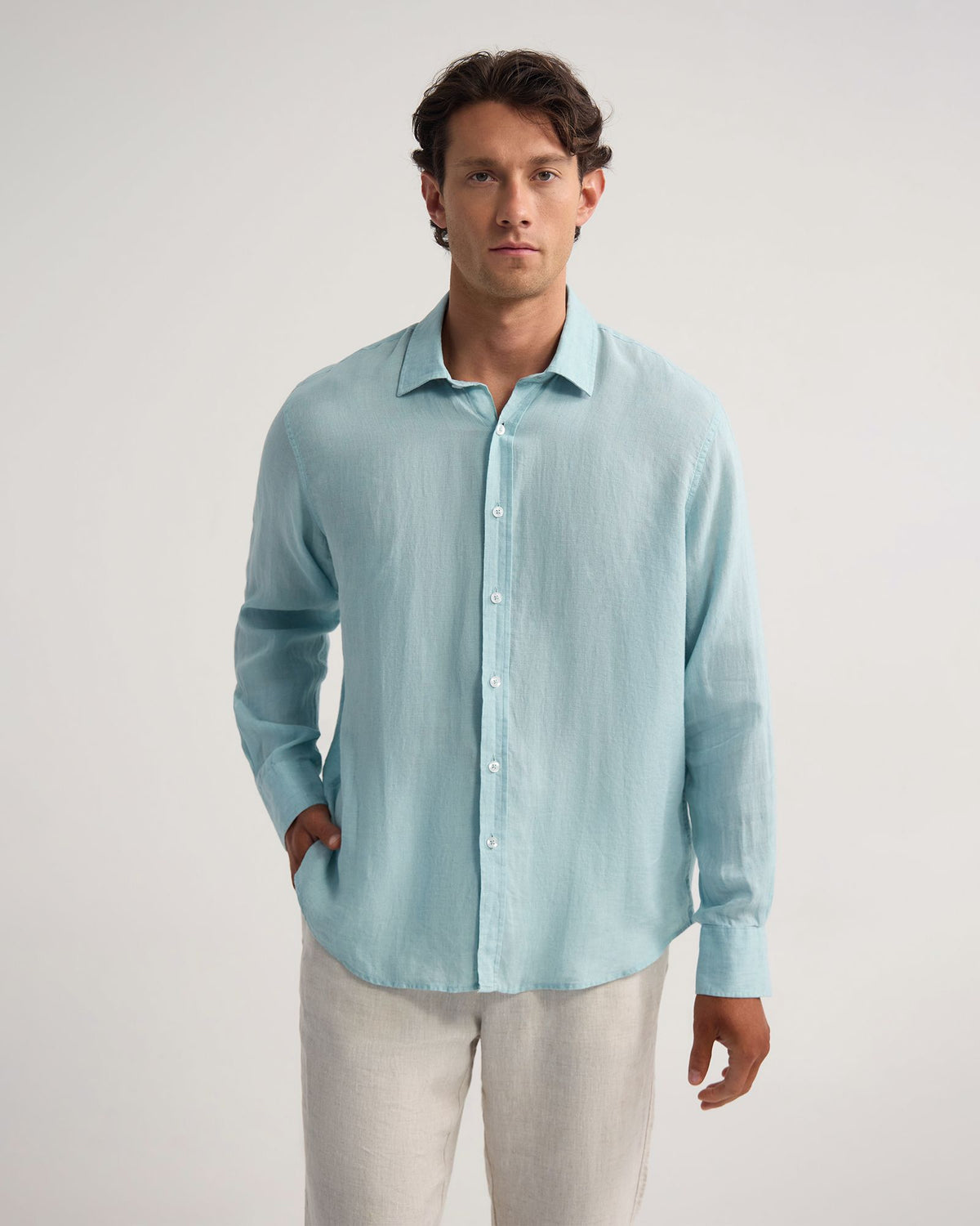 Cooper Ls Delave Linen Shirt MENS SHIRTS