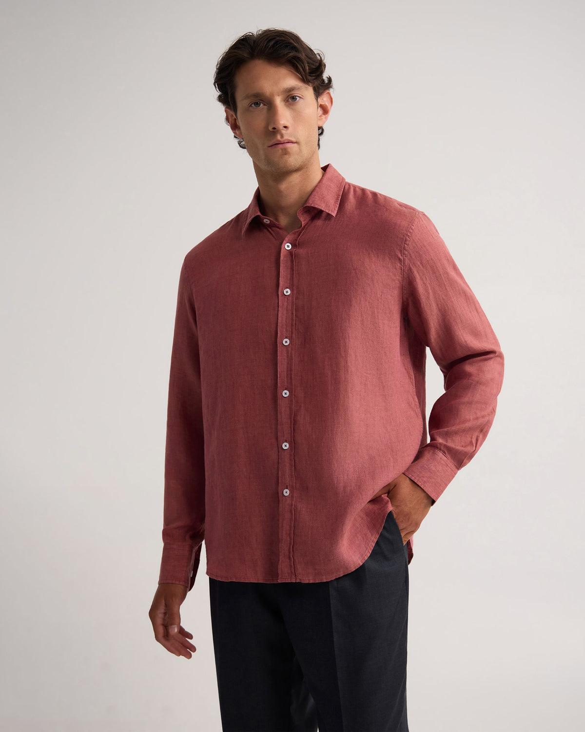 Cooper Ls Delave Linen Shirt MENS SHIRTS