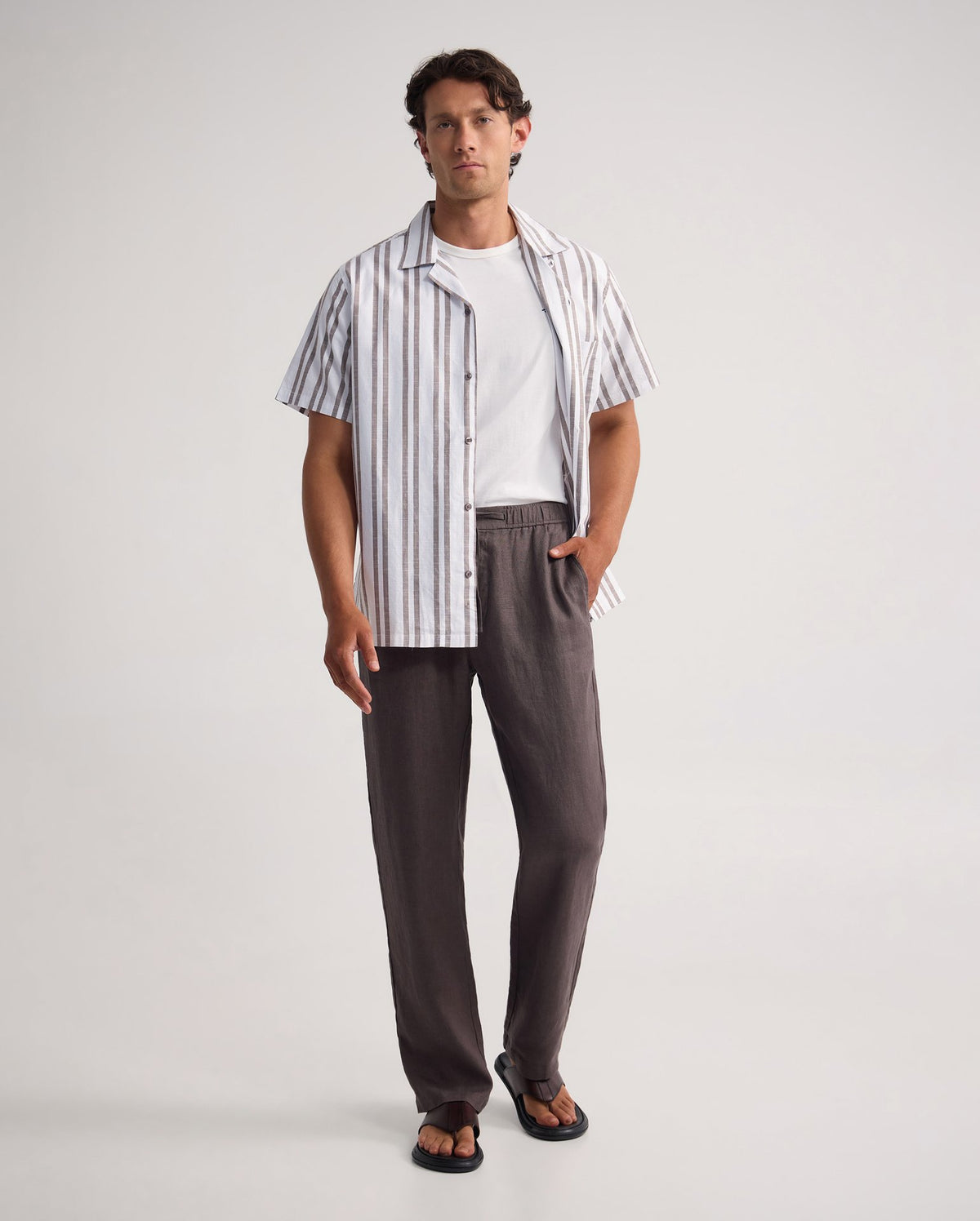 Griffin French Linen Short Sleeve Shirt MENS SHIRTS