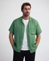 Griffin Delave Linen Short Sleeve Shirt MENS SHIRTS