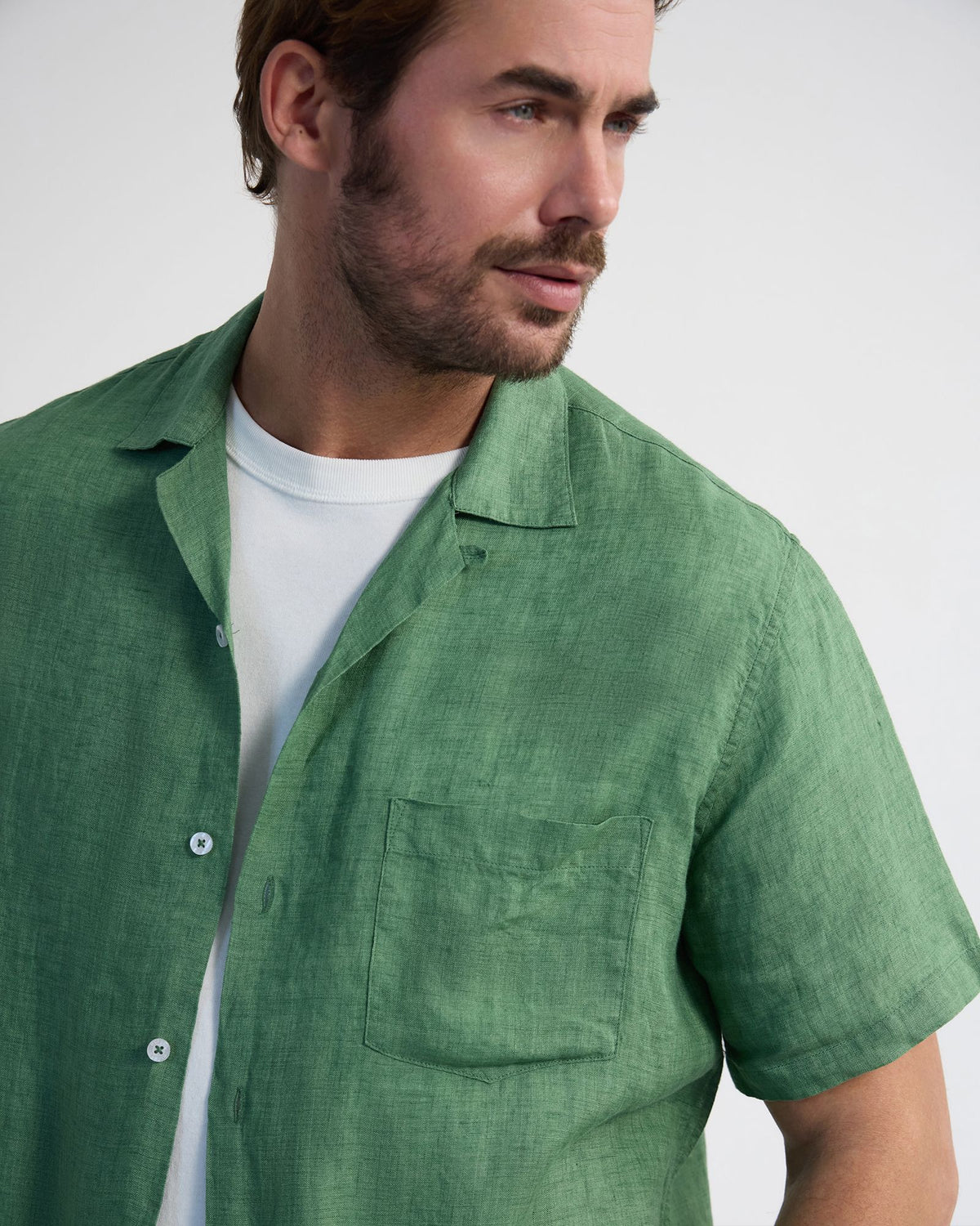 Griffin Delave Linen Short Sleeve Shirt MENS SHIRTS